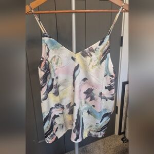 Halogen Multicolor Abstract Camisole NWT Size Large
